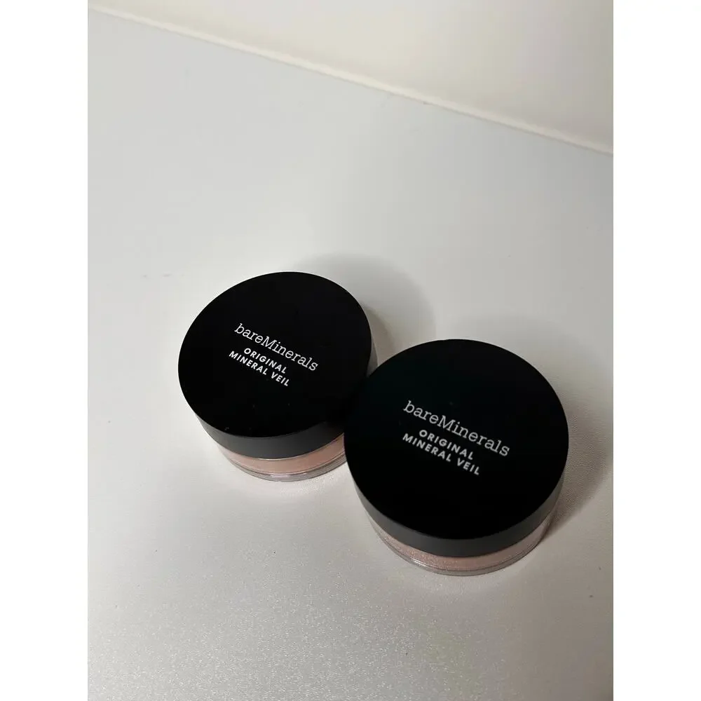 Bare Minerals Mineral Veil Loose Setting Power Lot of 2 Tinted Tan Deep New